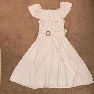 Light Blue Short Sleeve Dress